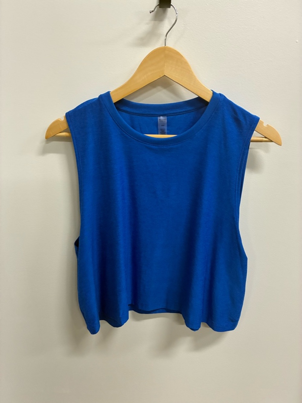 Beyond Yoga Royal Blue Cropped Muscle Tank